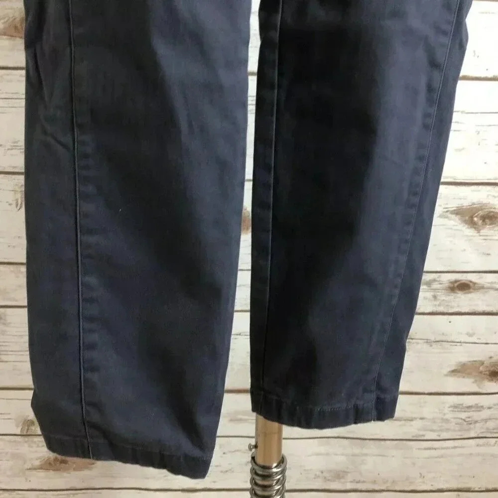 ANN TAYLOR LOFT Women Zip Up Modern Skinny Ankle Pockets Blue Pants Sz 8 Petite - Picture 4 of 11